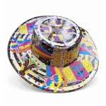 "Sombrero Cordobés de Papel para Hora Loca - Diseño 'La Hora Loca' con Maracas y Toros docena