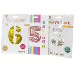 Globos Metalizados de Números Foil Balloon
