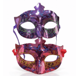 et de Antifaces de Mascarada Metalizados con Brillo